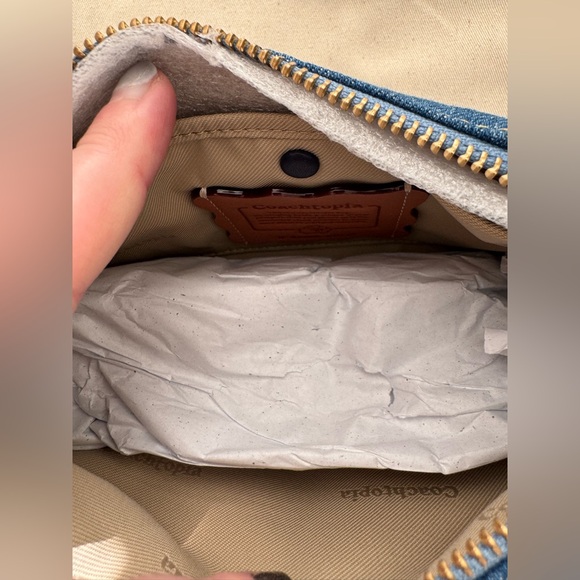 NWT Coachtopia Alter Ego Small Check Board Denim - Picture 8 of 15